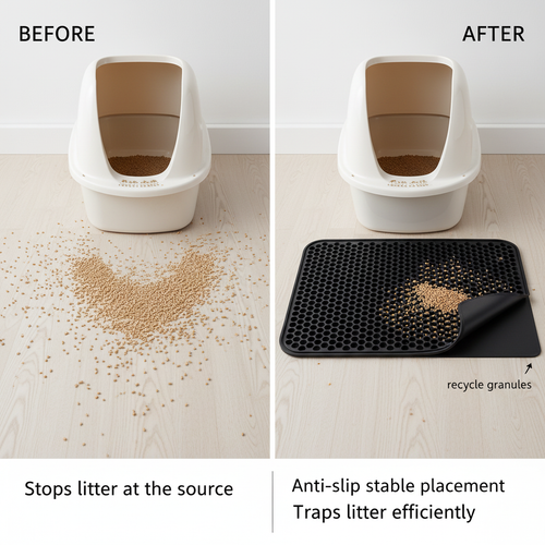 Tapis Anti-Litière Chat